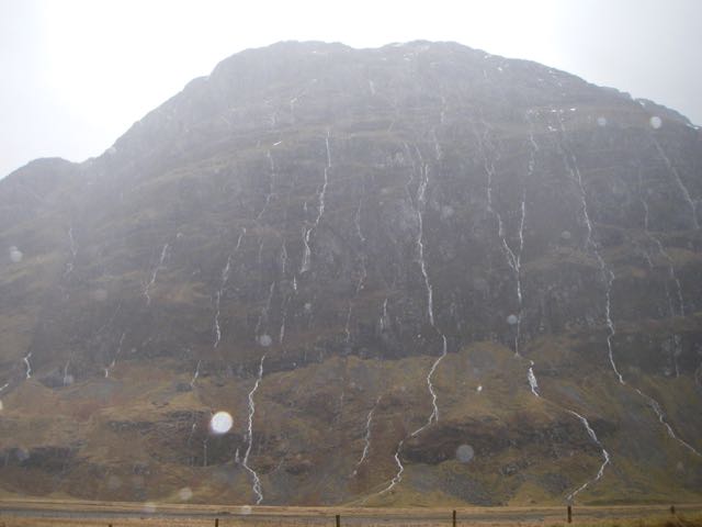 When the North face of Aonach Dubh weeps, so may winter mountaineers.
