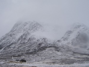 Stormy conditions in Glencoe