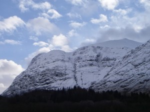 A few bright spells but mainly cloud and snow.