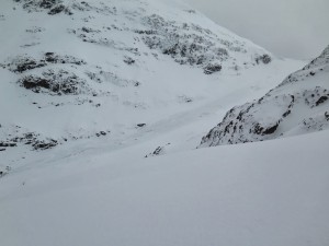 Coire na Tulaich avalanches engulfing approach path – WORTH A LOOK!!!