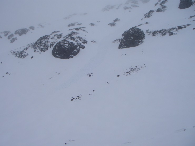 This avalanche had started well up towards the summit of Stob Coire nan Lochan.