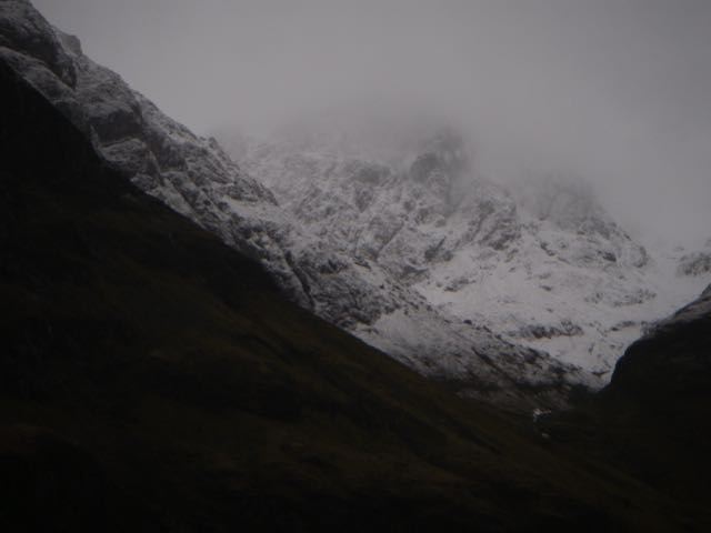 Stob Coire nam Beith seen over the South-West shoulder of Aonach Dubh
