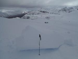 Avalanche activity noted in Stob Coire nan Lochan.