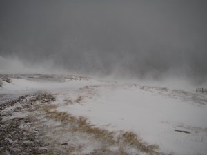 Blowing snow