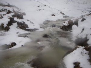 Gaining snow at higher levels.