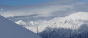 Light dusting of overnight snow, cold and windy today