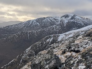 A light dusting of new snow.