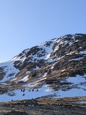 Sunny at the Eastern end of Glen Coe misty and drizzle to the West.