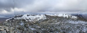 A drier day, and a colder snowpack.