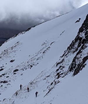 Snow sleet overnight on higher slopes.