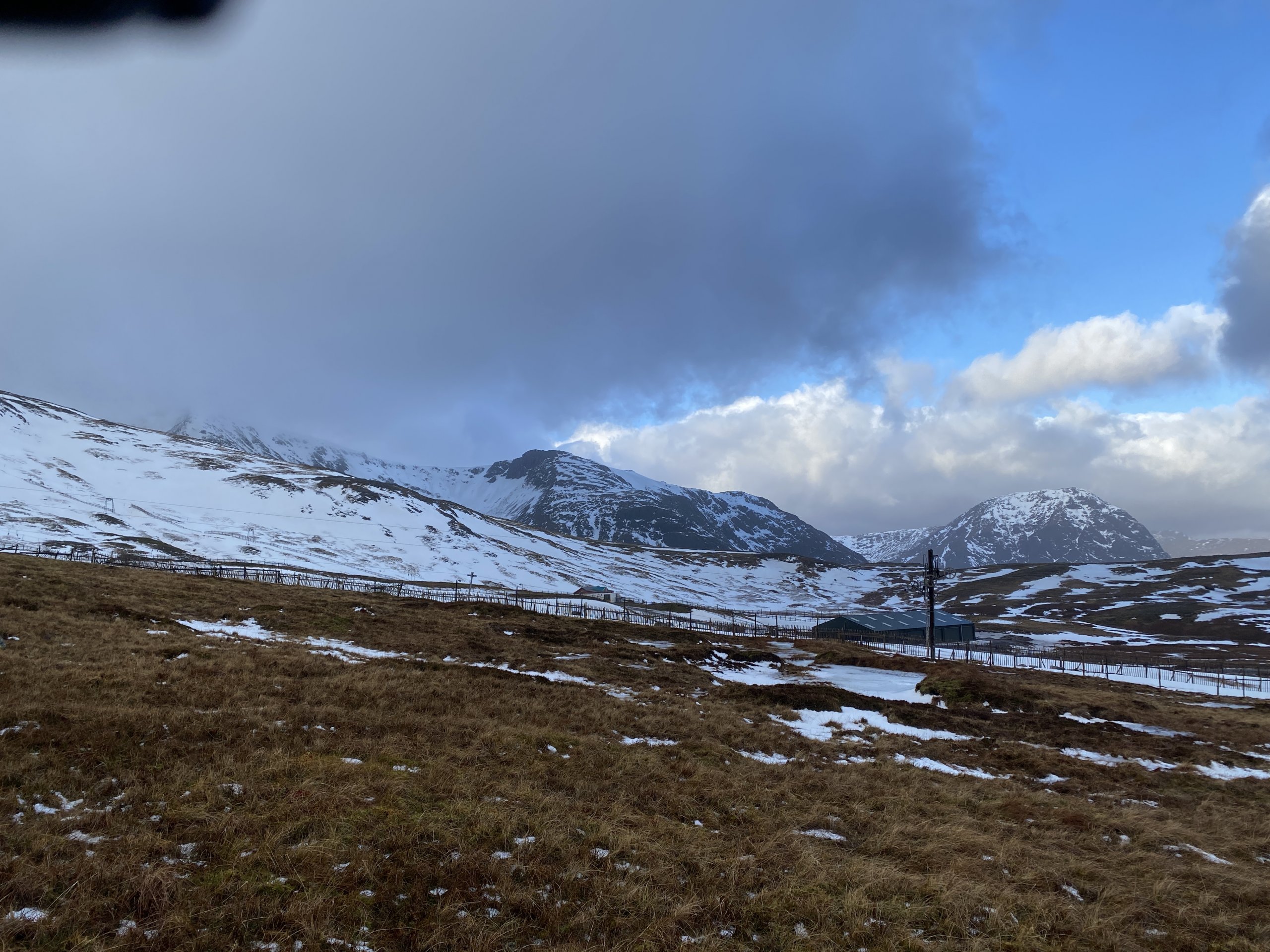 Looking across to Creise, on the left and Stob Dearg on the right.