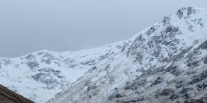 Light snow and cold South-Easterly winds.