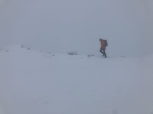 White out on the higher summits.