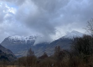 Poor visibility this morning brighter spells later.