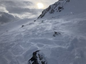 Strong scouring South-Easterly winds….