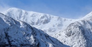 New snow and very strong winds.